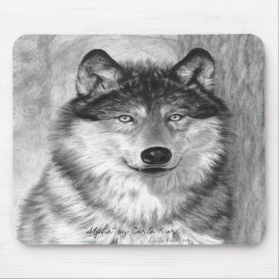 Tapis De Souris Loup Mousepad