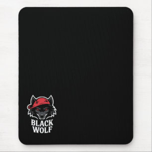 Tapis De Souris loup noir