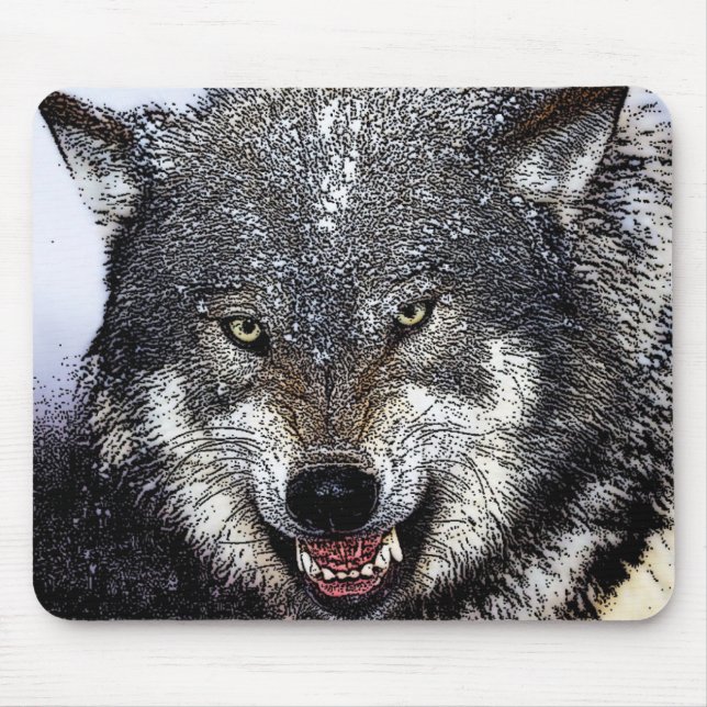 Tapis De Souris Loup sauvage (Devant)
