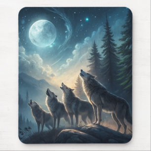 Tapis De Souris Loups