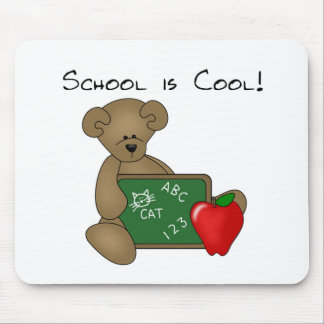 Tapis De Souris L'ours avec l'école de conseil d'écriture est