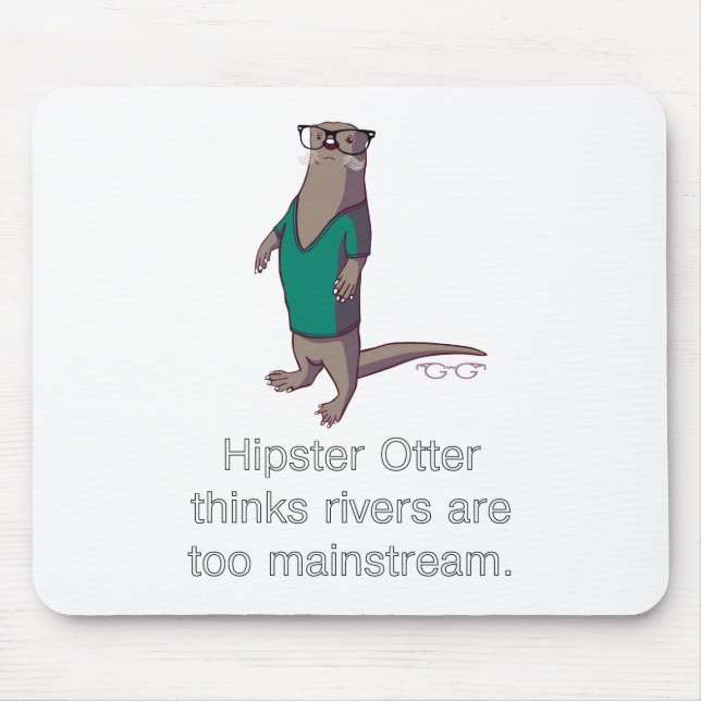 Tapis De Souris Loutre Mousepad de hippie (Devant)