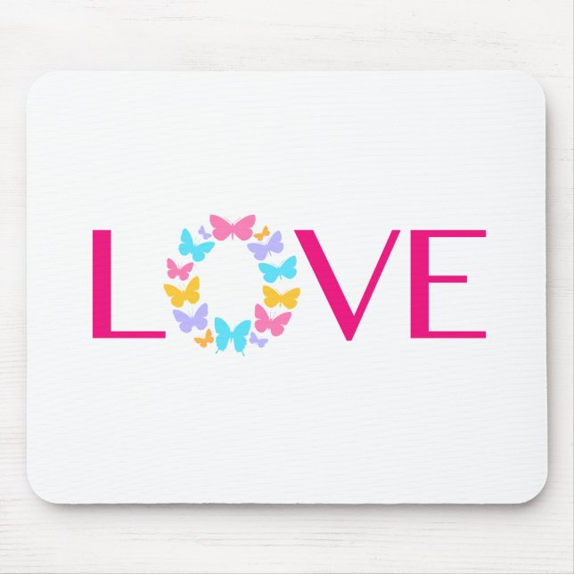 Tapis De Souris  Love and Butterflies Mouse Pad (Devant)
