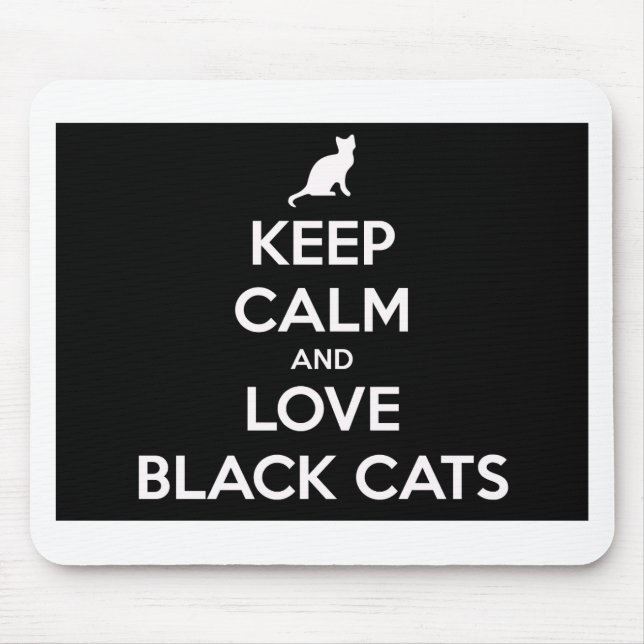 Tapis De Souris Love Black Cats (Devant)