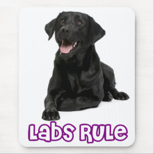 Tapis De Souris Love Black Labrador Retriever Puppy Dog Mousepad