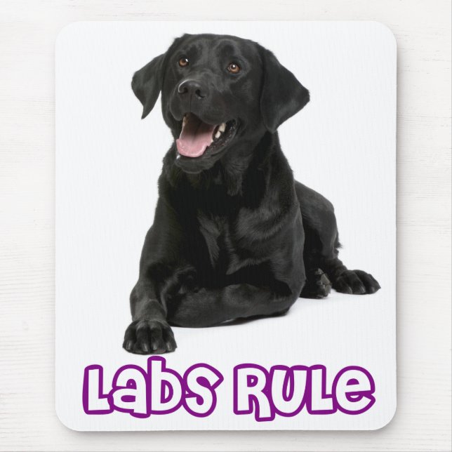 Tapis De Souris Love Black Labrador Retriever Puppy Dog Mousepad (Devant)