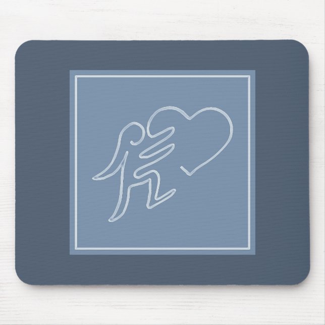 TAPIS DE SOURIS LOVE (BLUEBERRY) (Devant)