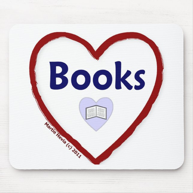 Tapis De Souris Love Books (Devant)