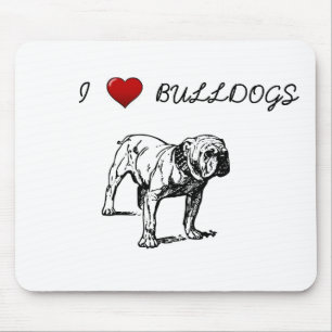 Tapis De Souris Love Bulldogs