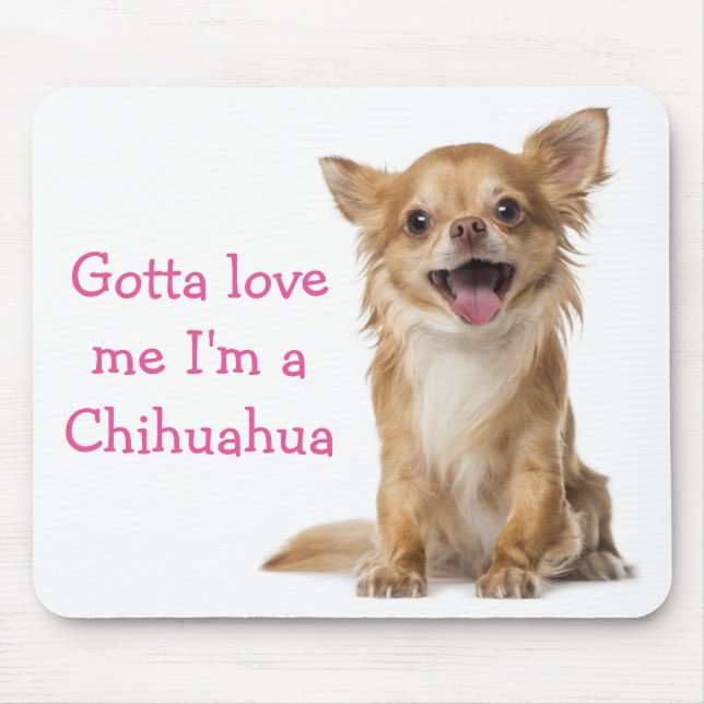 Tapis De Souris Love Chihuahua Puppy Dog Mouse Pad (Devant)