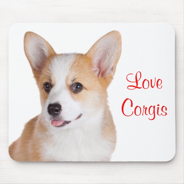 Tapis de souris Love Corgis (Devant)