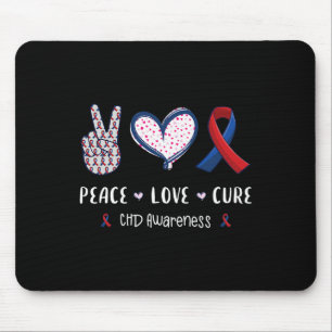 Tapis De Souris Love Cure Chd Cardiopathie Sensibilisation Hommes 