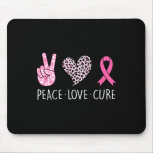 Tapis De Souris Love Cure Heart Pink Ribbon Cancer du sein Prix