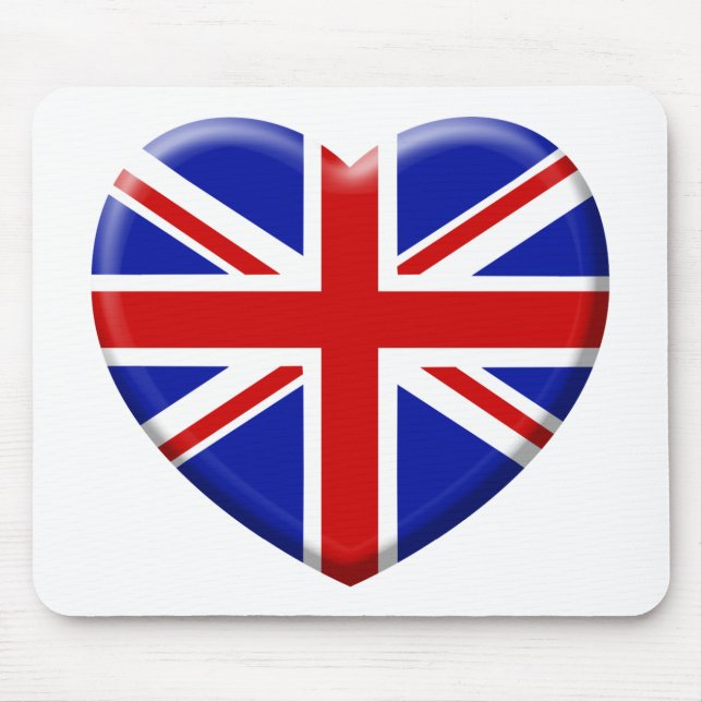 Tapis De Souris love drapeau Angleterre (Devant)