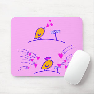 Tapis De Souris LOVE ECHO - Comic Birds Tweetlercools 3