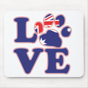 Tapis De Souris Love-From-Australia-Paw-Print