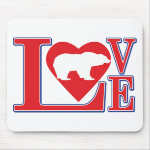 Tapis De Souris Love-Grizzlies