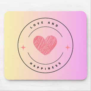 Tapis De Souris Love & Happiness Boire Dessous de verre