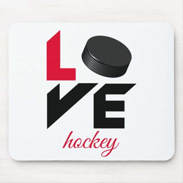 Tapis De Souris Love hockey (Devant)