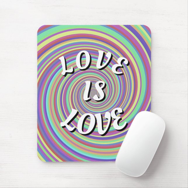 Tapis De Souris Love Is Love Fierté (Avec souris)