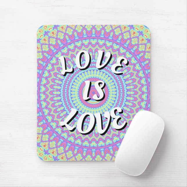 Tapis De Souris Love Is Love Fierté (Avec souris)