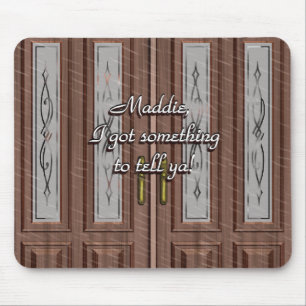 Tapis De Souris Love Knocks Sur La Porte Avant Mousepad