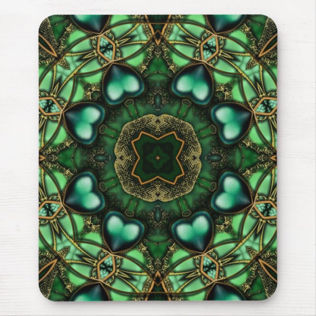 Tapis De Souris Love Mandala Fractalscopes Mousepad (Devant)