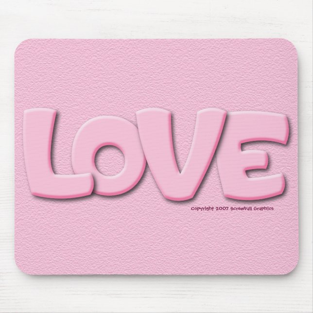 Tapis De Souris Love Mousepad (Devant)