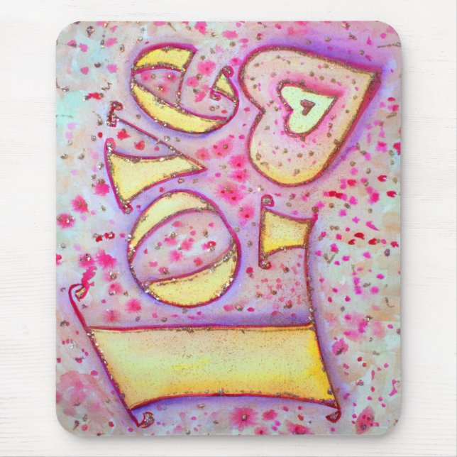 Tapis De Souris Love Mousepad (Horizontal) (Devant)