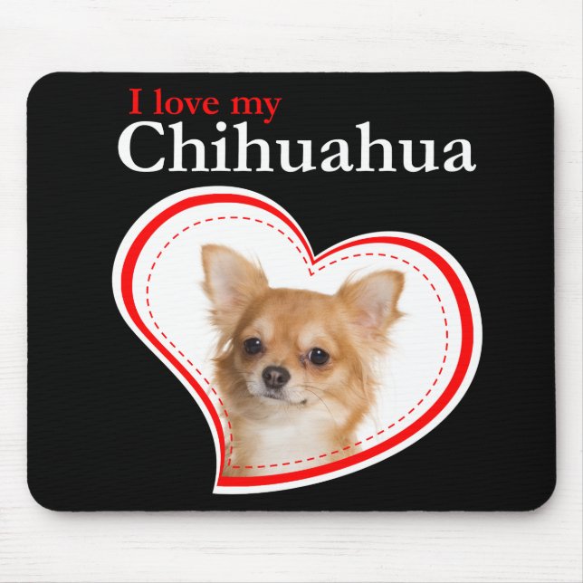 Tapis De Souris Love My Chihuahua Mousepad (Devant)