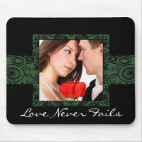 Love Never Fails-Mariage Photo MousePad