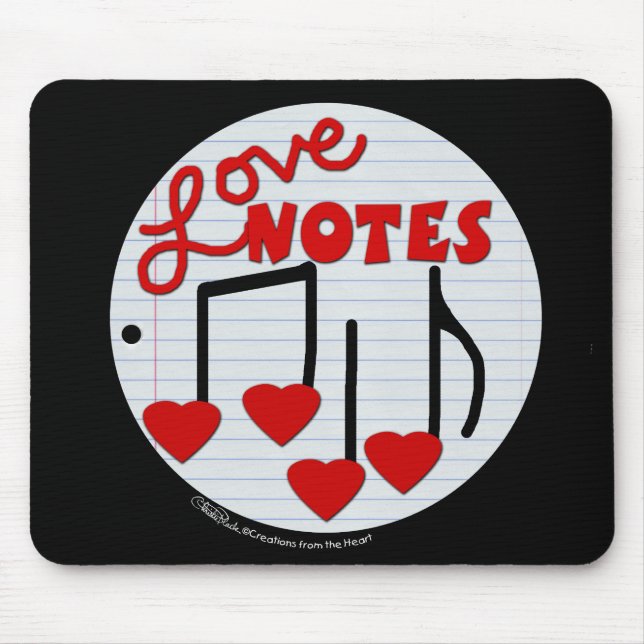 Tapis De Souris Love Note (Devant)