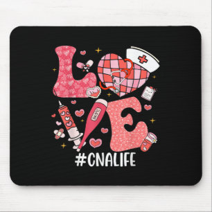 Tapis De Souris Love Nurse Life Cna Life Disco Heart Nurt Week