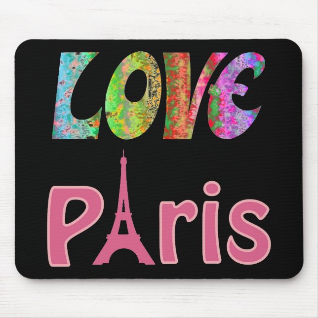 Tapis De Souris Love Paris (Devant)