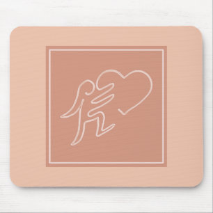 TAPIS DE SOURIS LOVE (PEACH)
