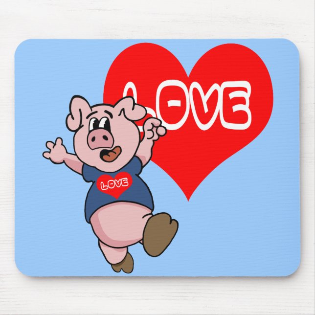 Tapis De Souris Love Piggy (Devant)