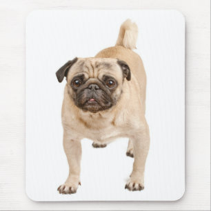 Tapis de souris Love Pug chiot chien