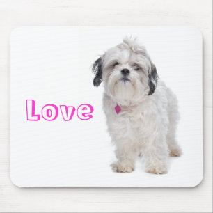 Tapis de souris Love Shih Tzu Puppy