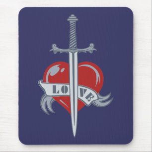 Tapis De Souris Love Sword personnalisé mousepad