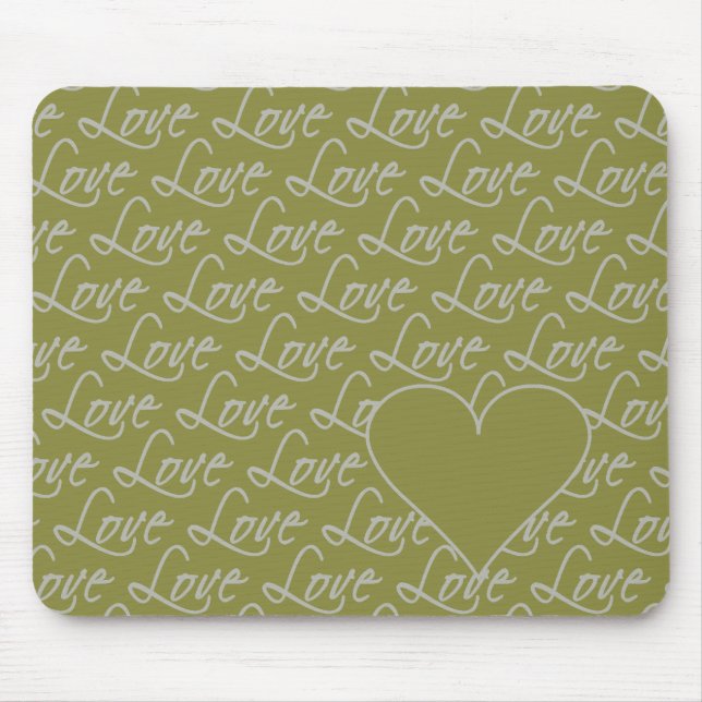 Tapis De Souris Love Text mousepad, personnaliser (Devant)
