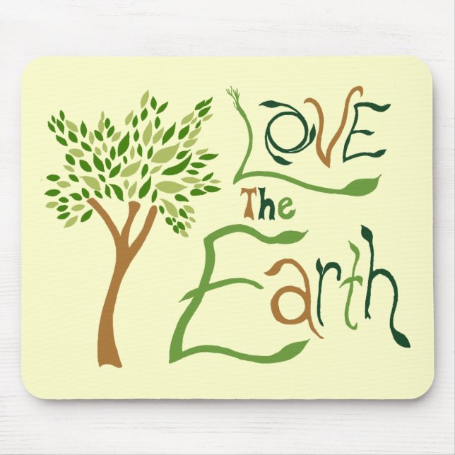 Tapis de souris Love the Earth (Devant)