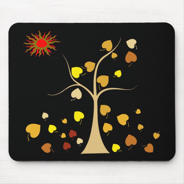 Tapis De Souris Love Tree Souris Pad (Devant)