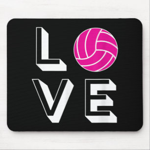 Tapis De Souris Love Volleyball Girls Anniversaire Cadeau Graphiqu