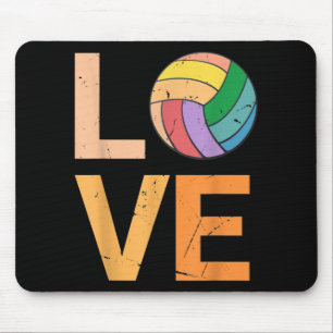 Tapis De Souris Love Volleyball Meilleur Amusant Anniversaire Pres