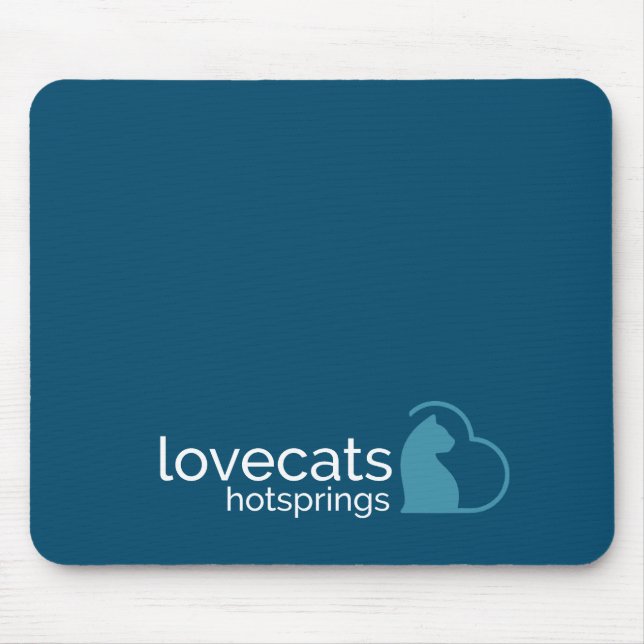 Tapis De Souris lovecats hotsprings pavé de souris bleu (Devant)