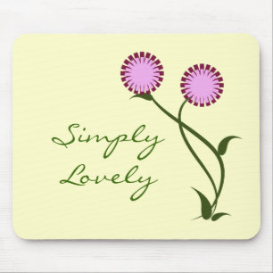 Tapis De Souris Lovely Blooms Mousepad, Lavande