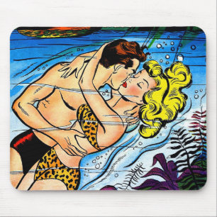 Tapis De Souris Lovers Ocean Romance Comics Vintages
