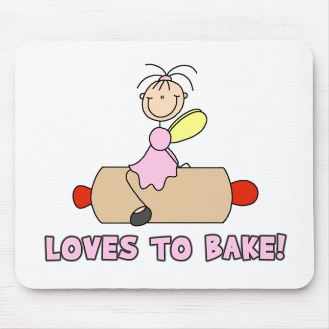Tapis de souris Loves To Bake (Devant)
