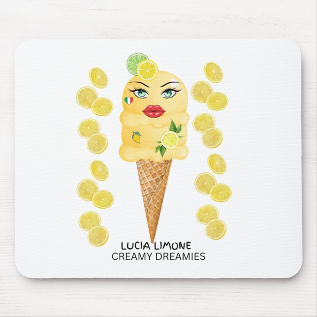 Tapis De Souris Lucia Limone Gelato Creamy Dreamies (Devant)