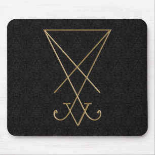 Tapis De Souris Lucifer Alchemy Sigil Gothic